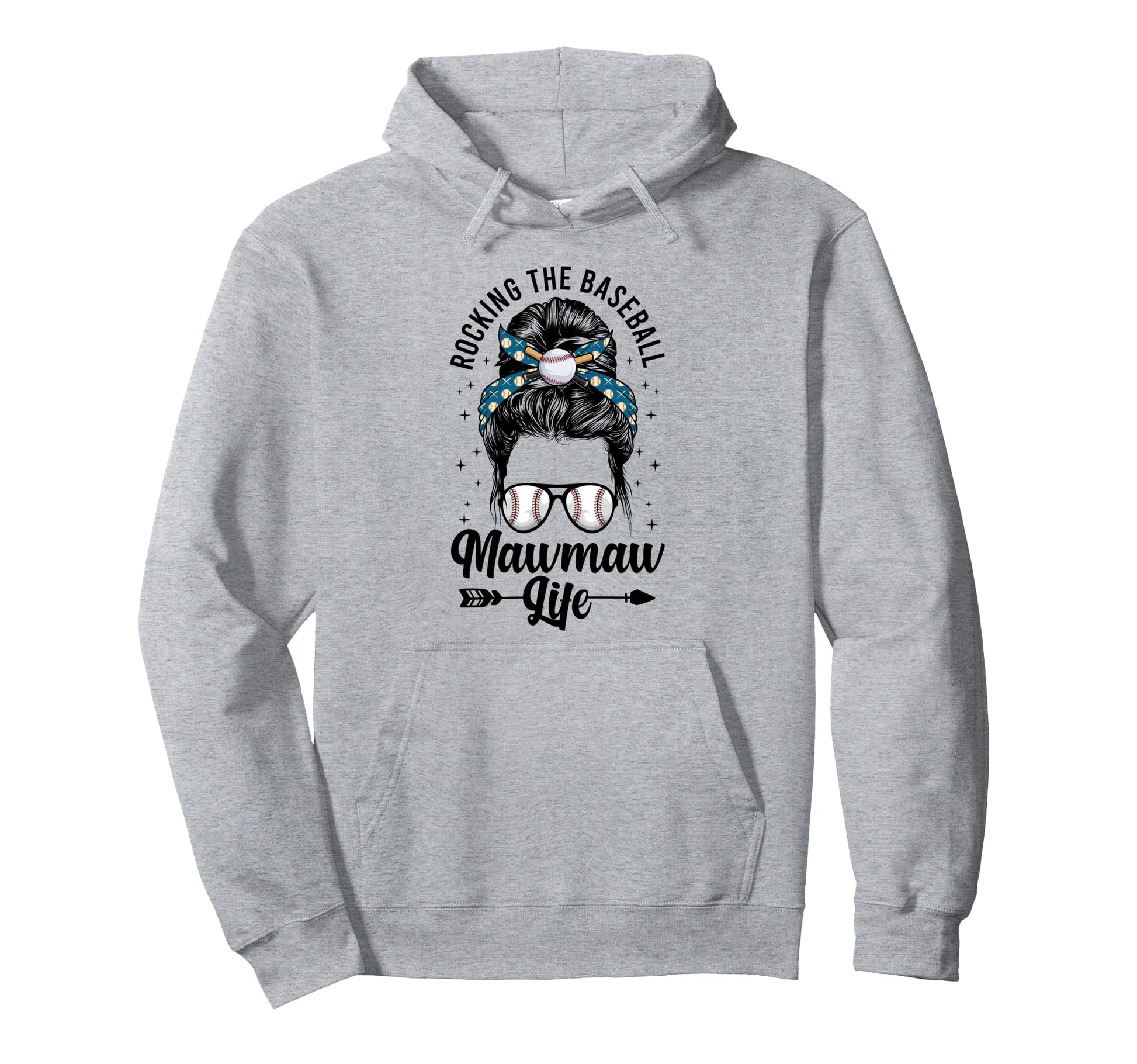 Living Baseball Mawmaw Life Mawmaw Hoodie - Minimalist Print for Adults - T-Shirt, Sweatshirt, Hoodie