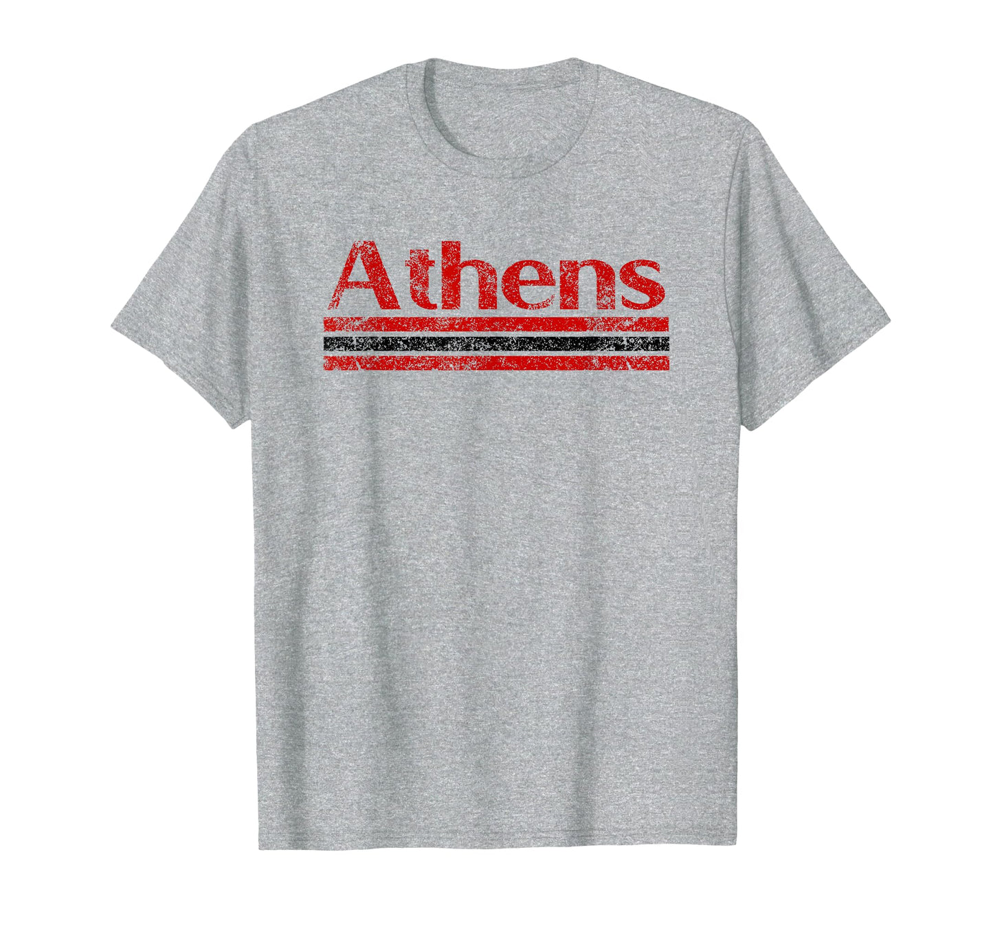 Athens Georgia Weathered Stripe T-Shirt - Custom Art Print Men Women - T-Shirt, Sweatshirt, Hoodie