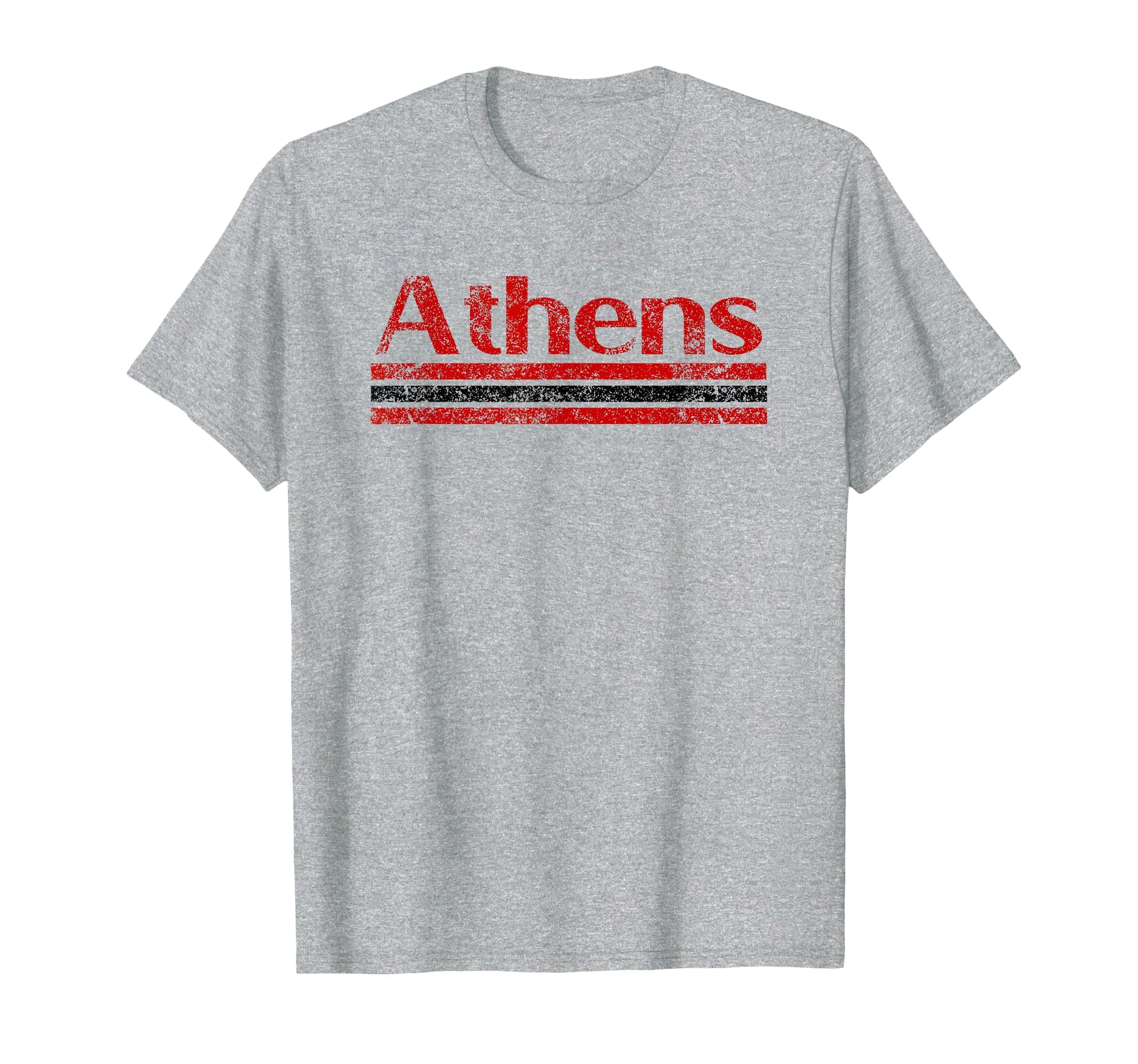 Athens Georgia Weathered Stripe T-Shirt - Custom Art Print Men Women - T-Shirt, Sweatshirt, Hoodie