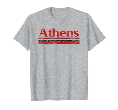 Athens Georgia Weathered Stripe T-Shirt - Custom Art Print Men Women - T-Shirt, Sweatshirt, Hoodie