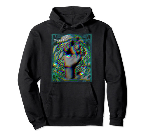 Lifes Glitch Weirdcore Surreal Eyeball Hoodie - Minimalist Print Men Women - T-Shirt, Sweatshirt, Hoodie