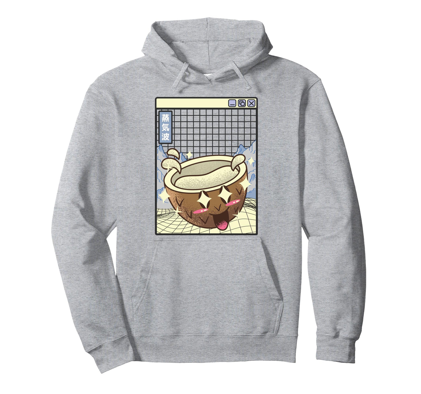 Happy Coconut Digital Japan 80S Otaku Hoodie - Novelty Apparel Unisex - T-Shirt, Sweatshirt, Hoodie