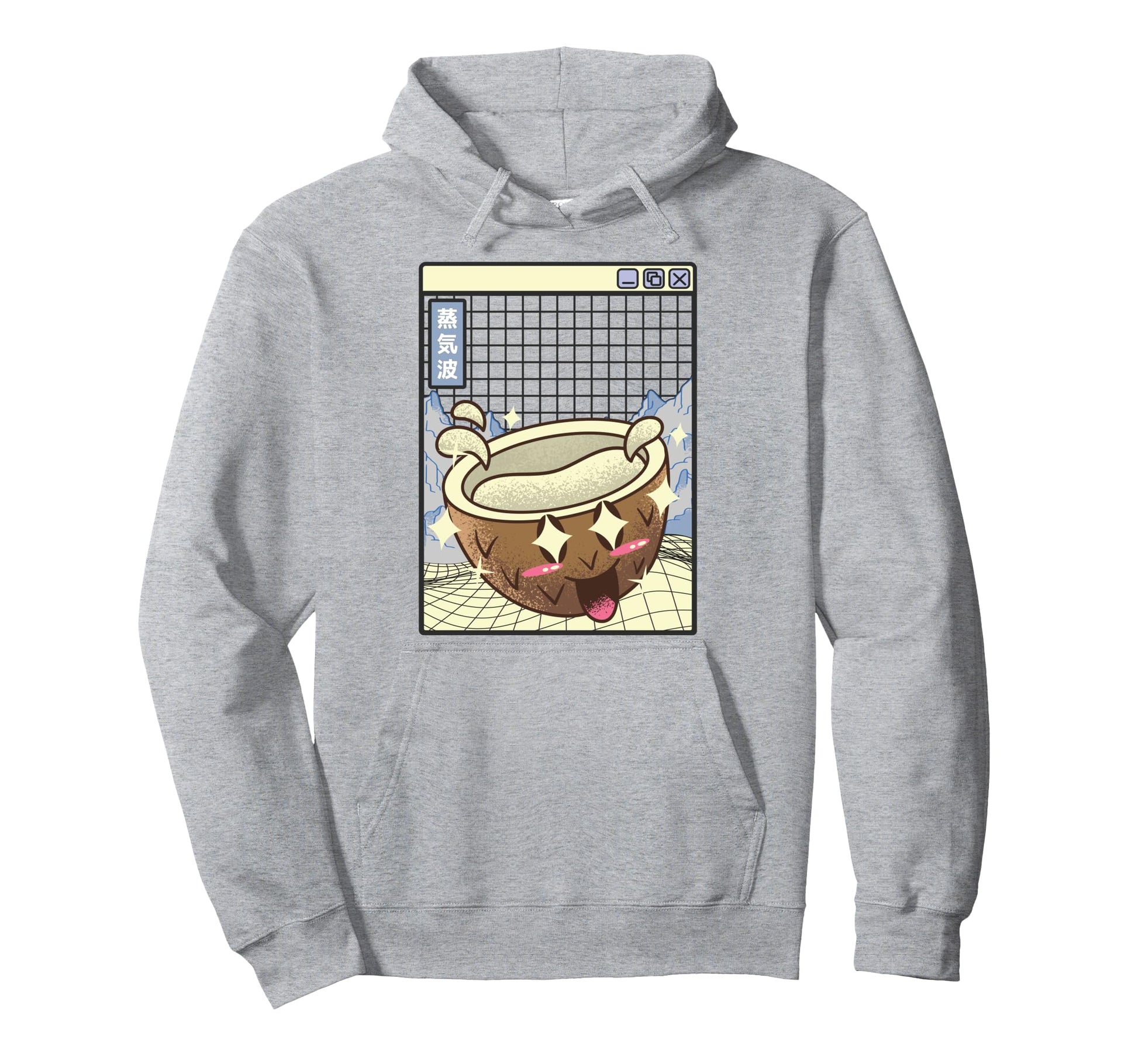 Happy Coconut Digital Japan 80S Otaku Hoodie - Novelty Apparel Unisex - T-Shirt, Sweatshirt, Hoodie