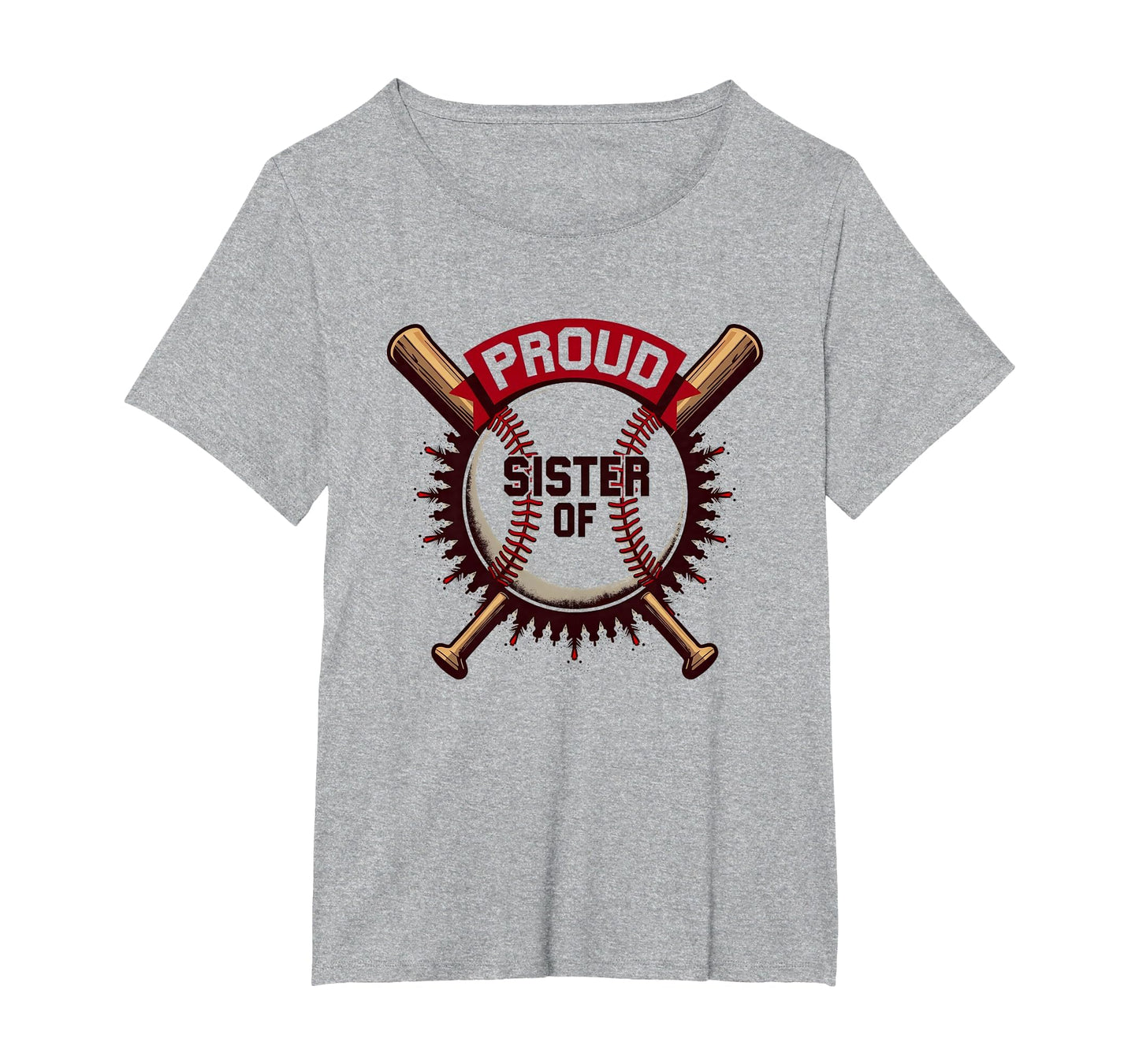 Proud Baseball Sister Supporter T-Shirt - Aesthetic Graphic Men Women - T-Shirt, Sweatshirt, Hoodie