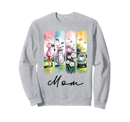 Golf Coquette Bow Golf Ball Mom Sweatshirt - Novelty Apparel Men Women - T-Shirt, Sweatshirt, Hoodie