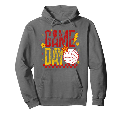 Volleyball Game Day Volleyball Mom Hoodie - Aesthetic Graphic Men Women - T-Shirt, Sweatshirt, Hoodie