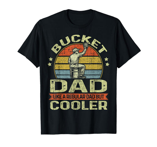 Bucket Dad Funny Softball Dad T-Shirt - Aesthetic Graphic Men Women - T-Shirt, Sweatshirt, Hoodie