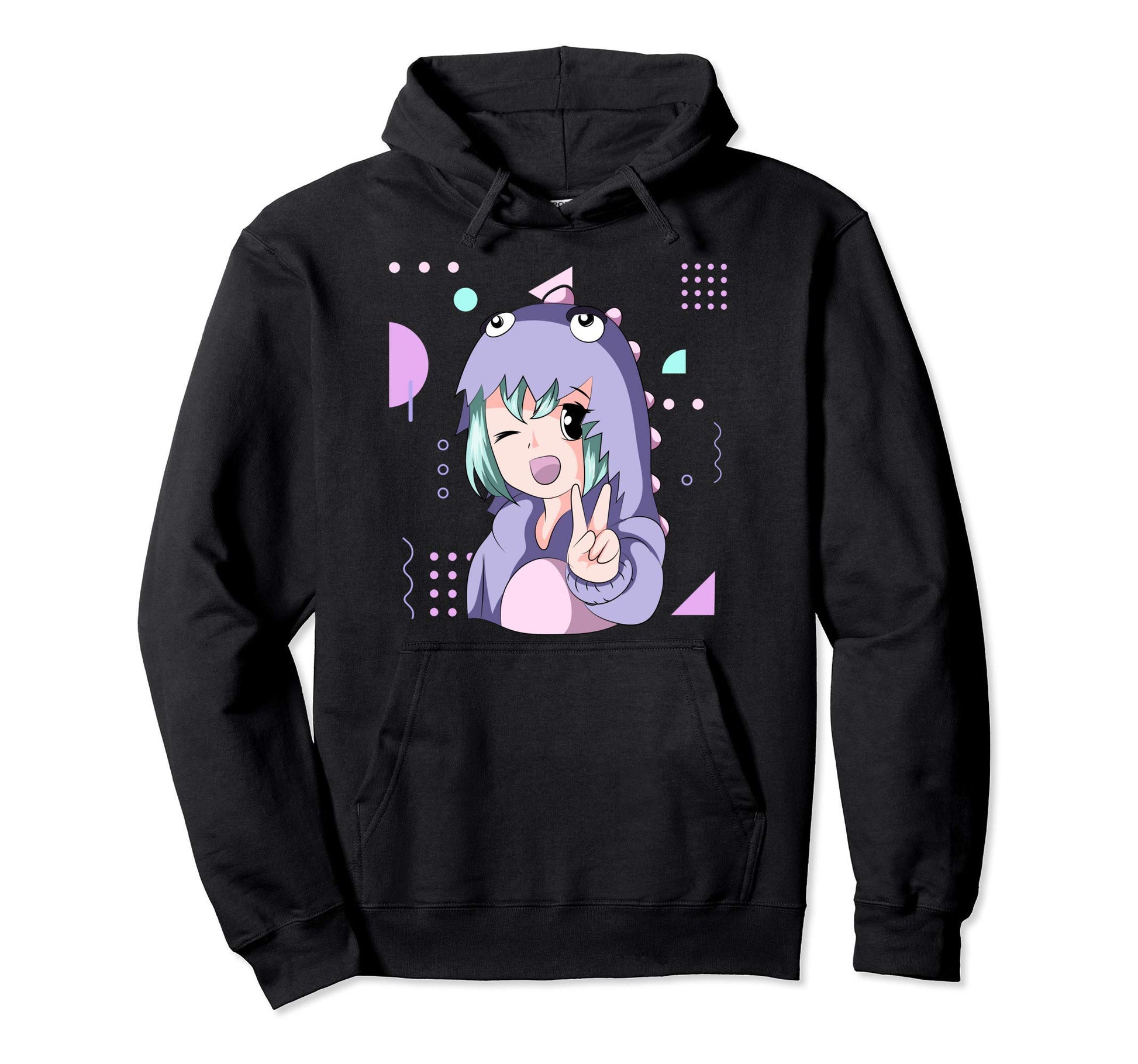 Japanese Manga Vaporwave Anime Hoodie - Aesthetic Graphic for Adults - T-Shirt, Sweatshirt, Hoodie