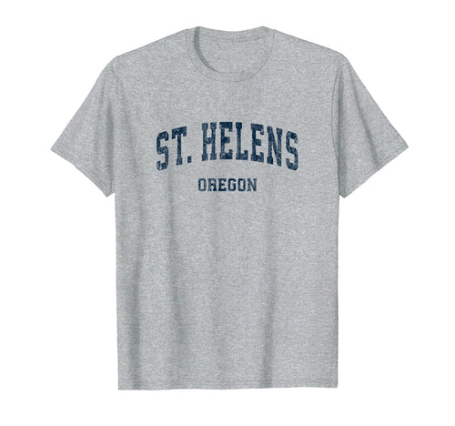 St Helens Oregon Or Varsity Sports T-Shirt - Fun Novelty Design for Adults - T-Shirt, Sweatshirt, Hoodie