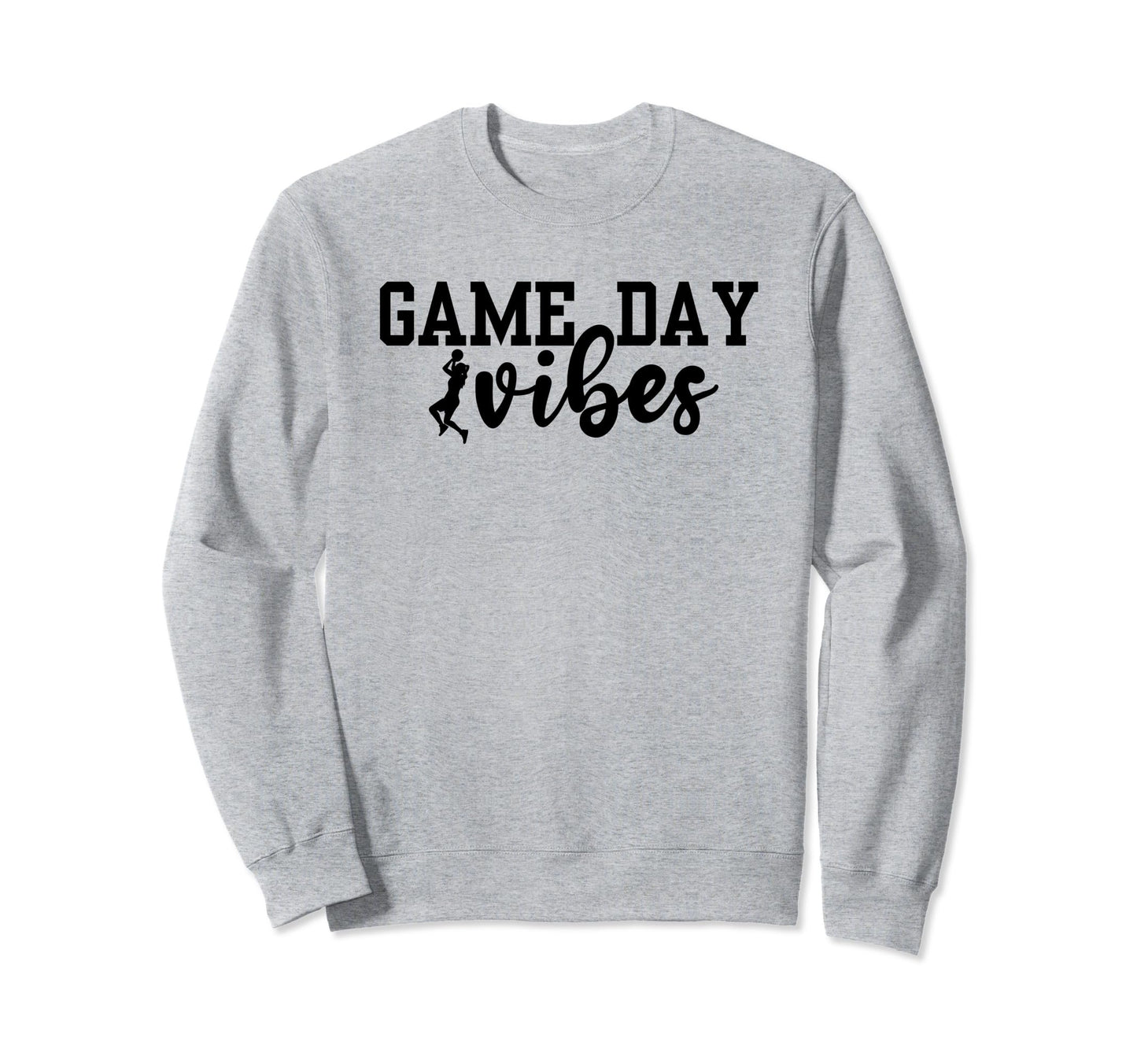 Basketball Game Day Vibes Baller Sweatshirt - Trendy Graphic for Adults - T-Shirt, Sweatshirt, Hoodie