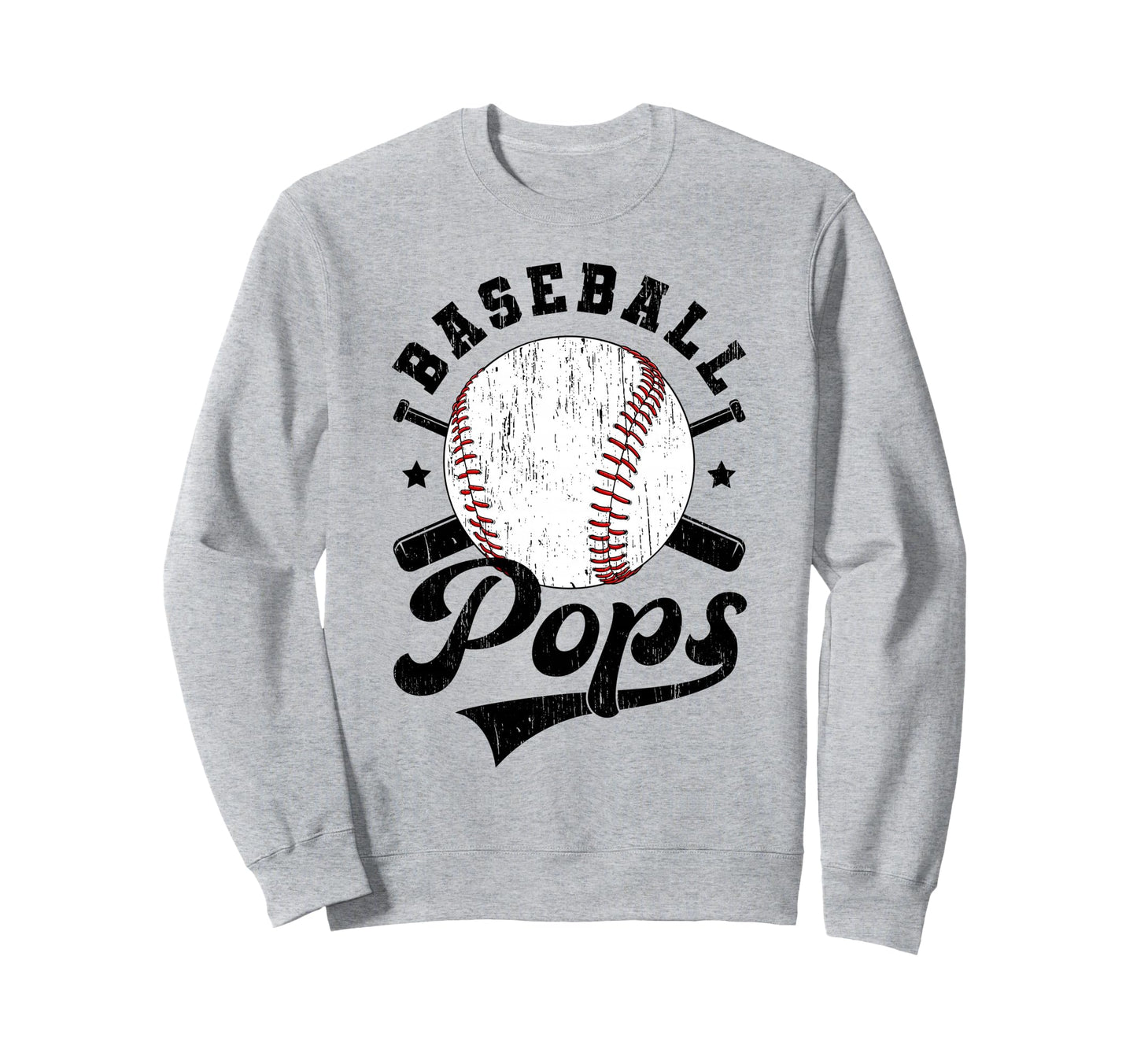 Baseball Pops Grandpa Baseball Sweatshirt - Trendy Graphic for Adults - T-Shirt, Sweatshirt, Hoodie