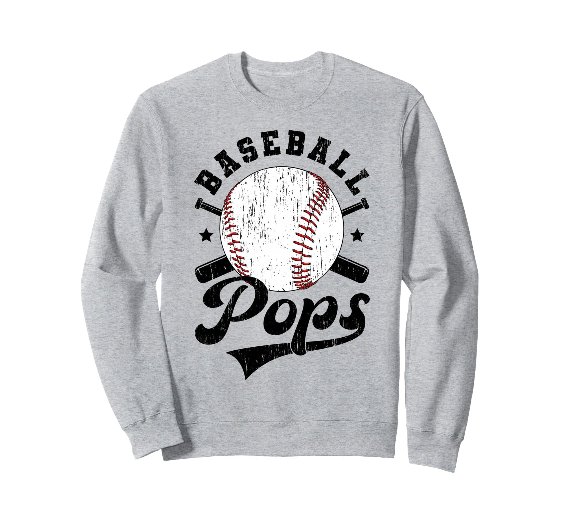 Baseball Pops Grandpa Baseball Sweatshirt - Trendy Graphic for Adults - T-Shirt, Sweatshirt, Hoodie
