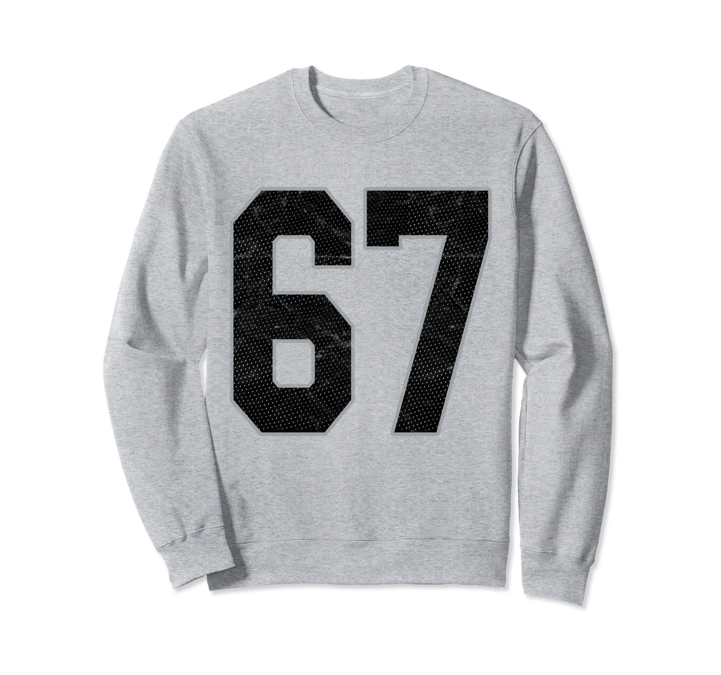 Number 67 Numbered Uniform Sports Team Sweatshirt - Trendy Graphic Unisex - T-Shirt, Sweatshirt, Hoodie