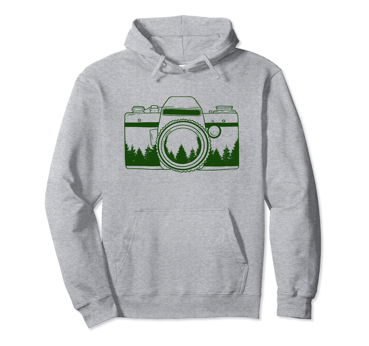 Photographer Camera Trees Nature Hoodie - Aesthetic Graphic for Adults - T-Shirt, Sweatshirt, Hoodie