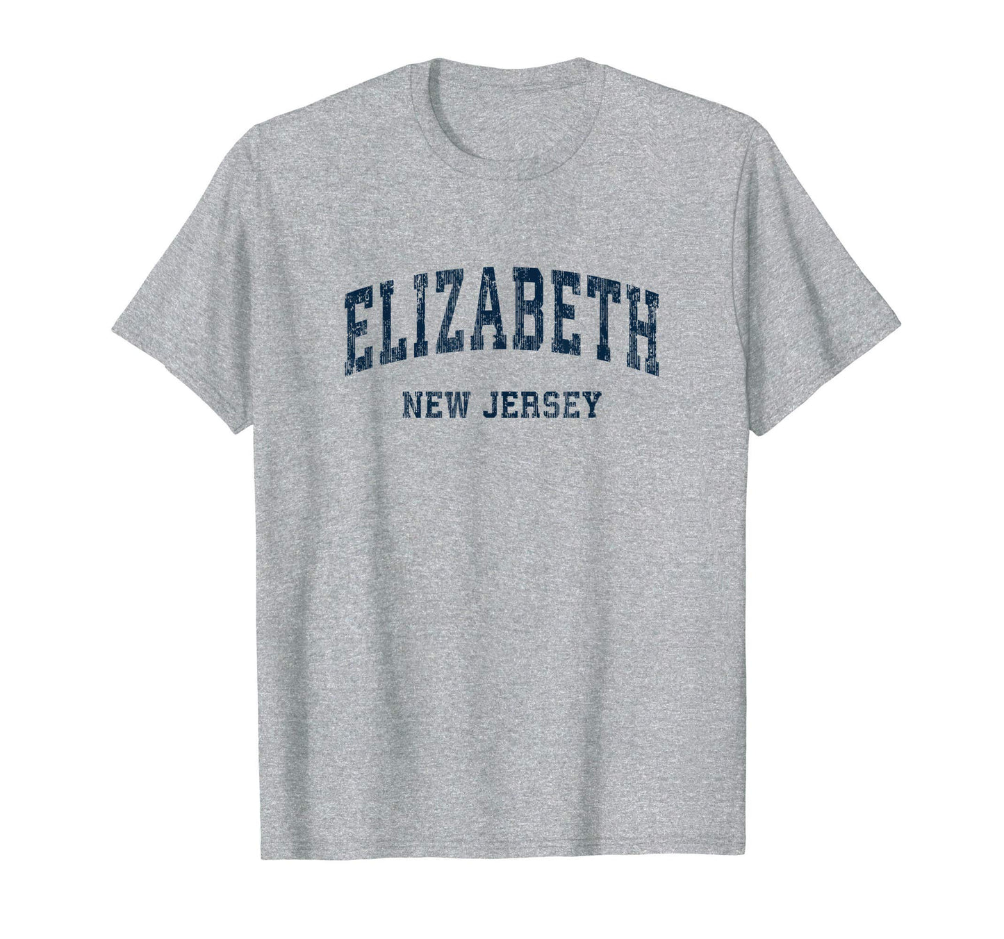 Elizabeth New Jersey Nj Varsity T-Shirt - Minimalist Print for Adults - T-Shirt, Sweatshirt, Hoodie