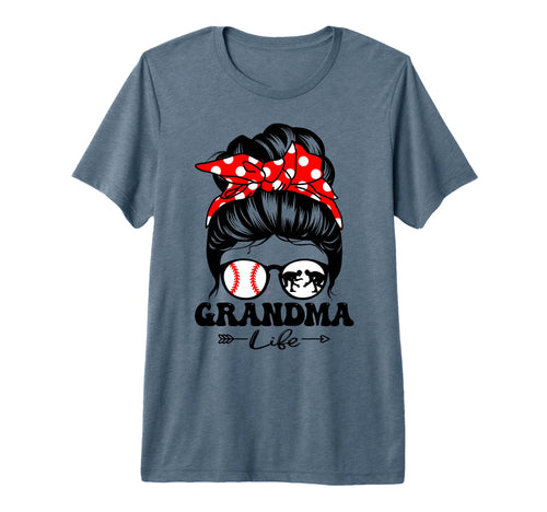 Grandma Life Messy Bun Hair Funny T-Shirt - Graphic Print Men Women - T-Shirt, Sweatshirt, Hoodie