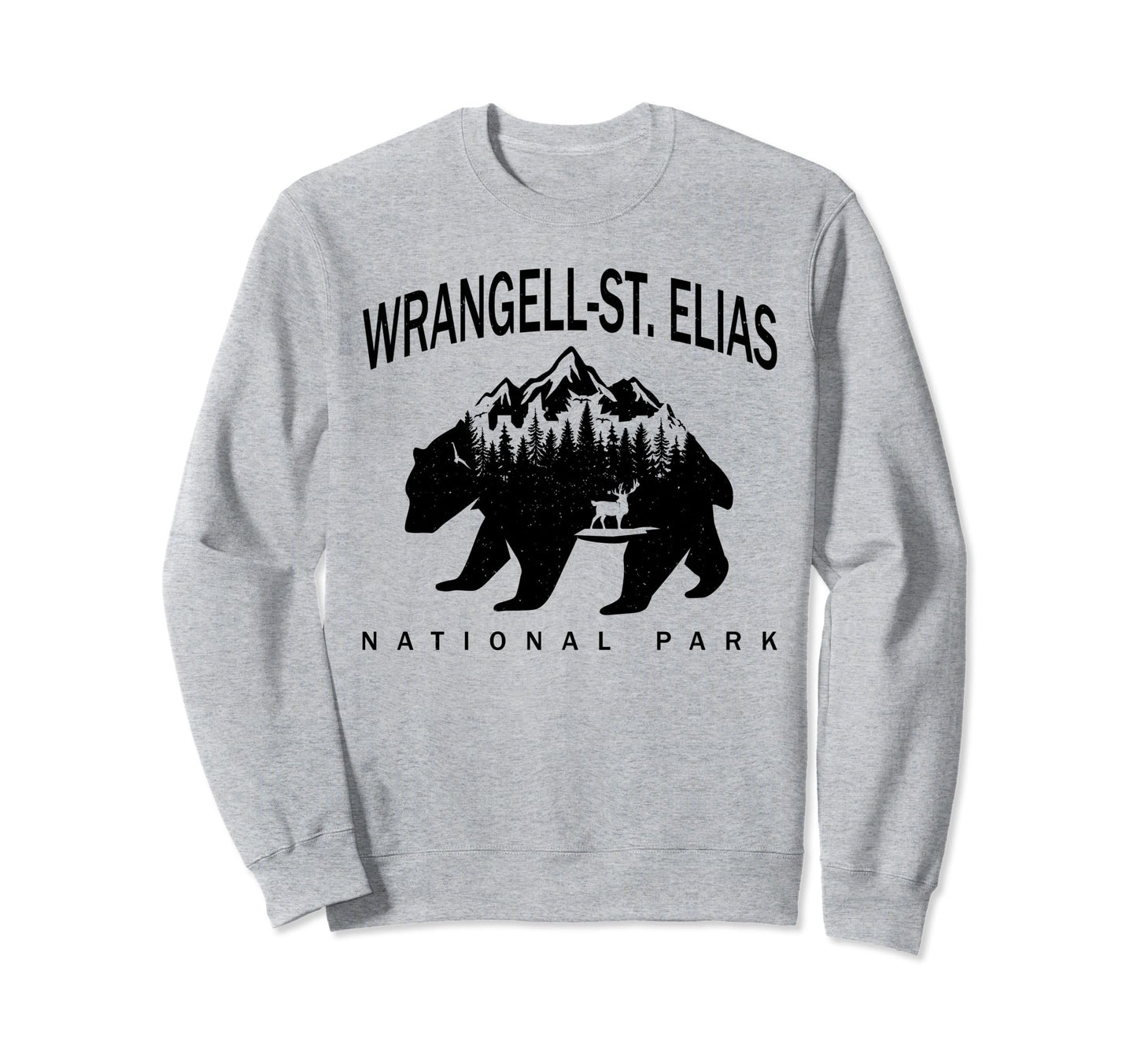 Wrangell St Elias National Park Bear Sweatshirt - Aesthetic Graphic Unisex - T-Shirt, Sweatshirt, Hoodie