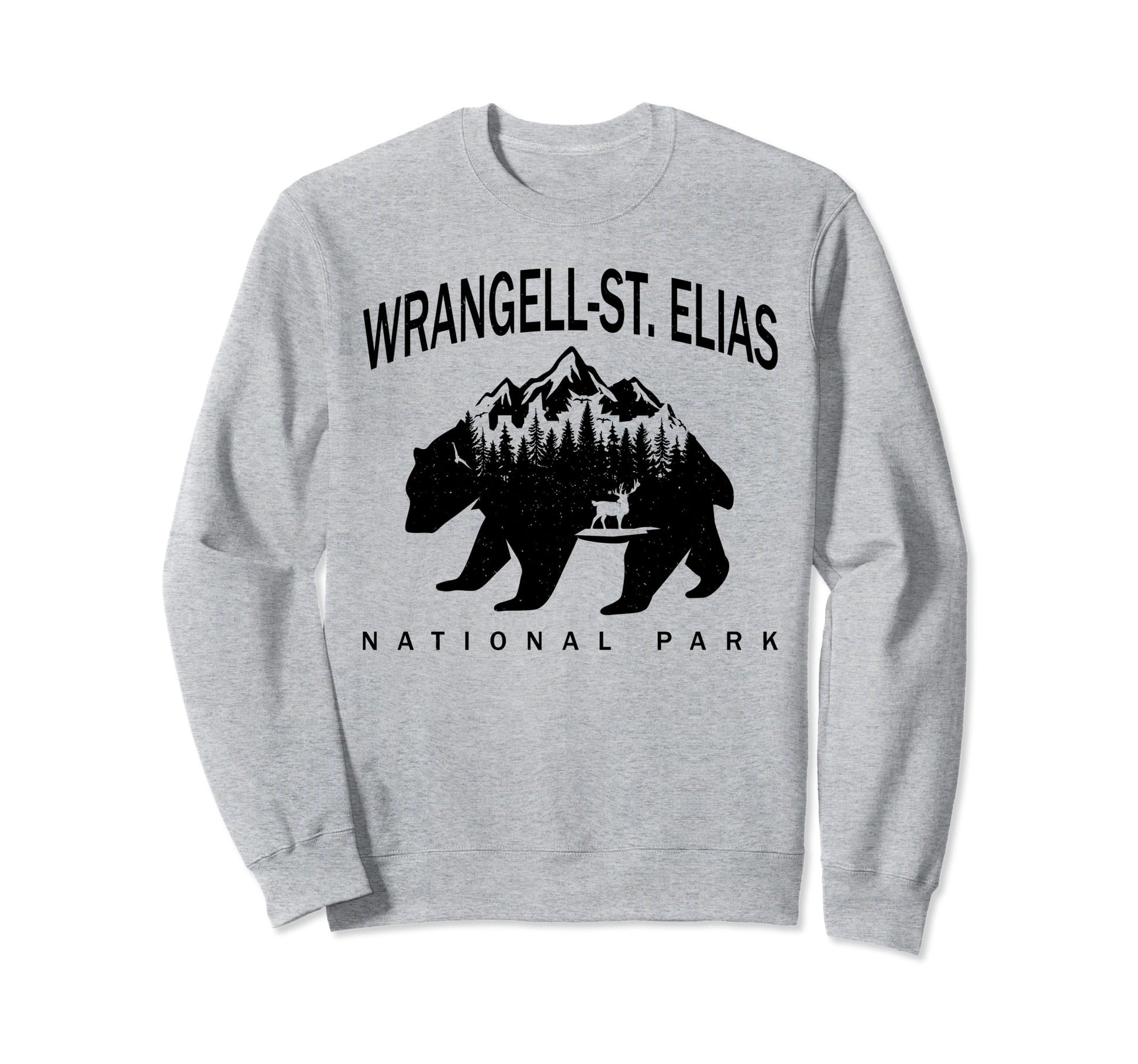 Wrangell St Elias National Park Bear Sweatshirt - Aesthetic Graphic Unisex - T-Shirt, Sweatshirt, Hoodie