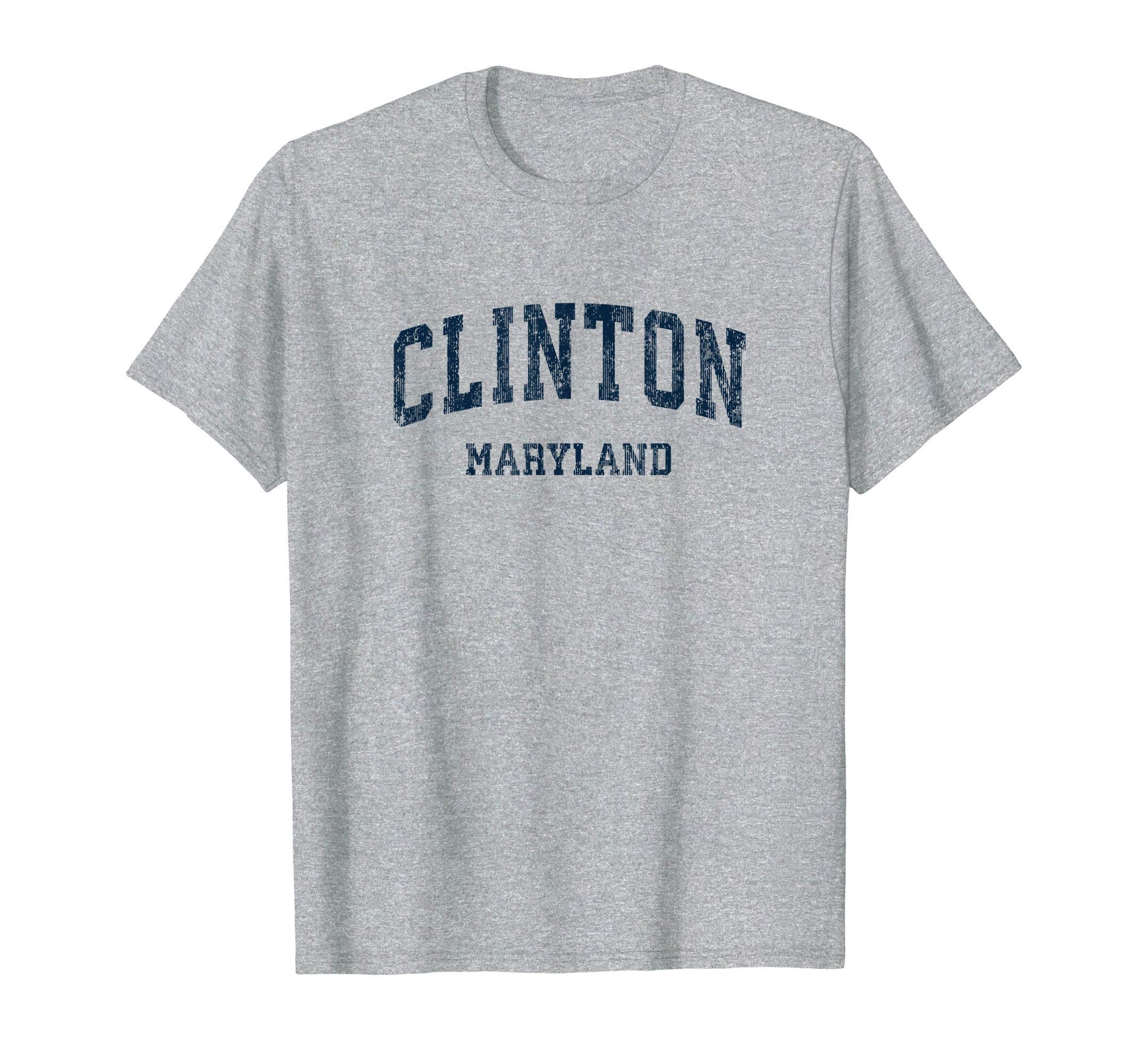Clinton Maryland Md Varsity Sports Navy T-Shirt - Novelty Apparel Unisex - T-Shirt, Sweatshirt, Hoodie