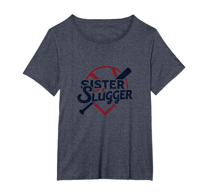 Baseball Sister Sister Slugger Sports T-Shirt - Minimalist Print Unisex - T-Shirt, Sweatshirt, Hoodie