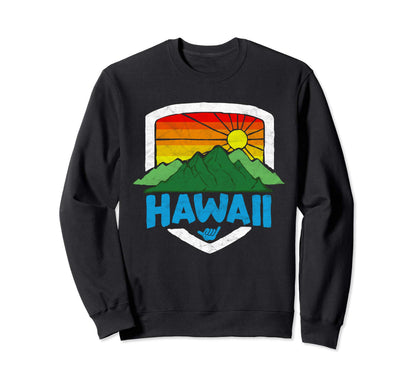 Hawaii Mountain And Rainbow Sky Sweatshirt - Fun Novelty Design for Adults - T-Shirt, Sweatshirt, Hoodie