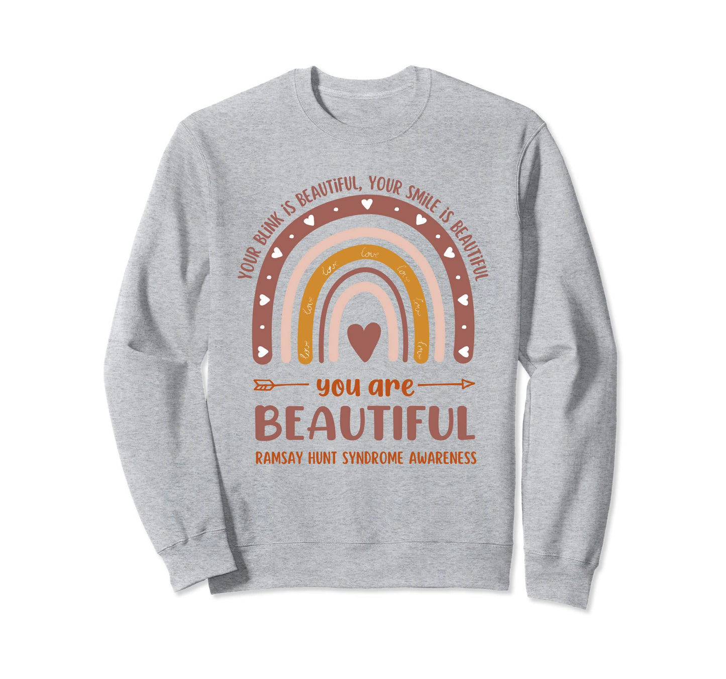 Ramsay Hunt Syndrome Awareness Sweatshirt - Casual Everyday Wear Unisex - T-Shirt, Sweatshirt, Hoodie