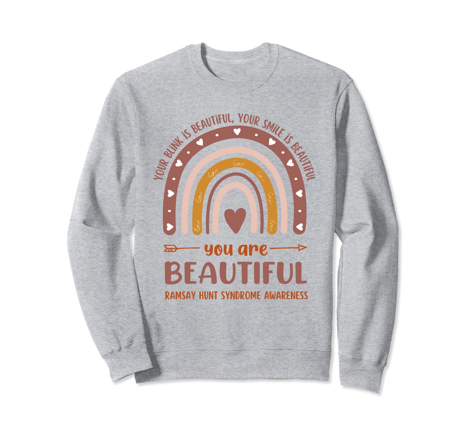 Ramsay Hunt Syndrome Awareness Sweatshirt - Casual Everyday Wear Unisex - T-Shirt, Sweatshirt, Hoodie