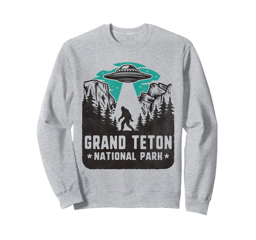 Grand Teton National Park Ufo And Sweatshirt - Graphic Print Men Women - T-Shirt, Sweatshirt, Hoodie