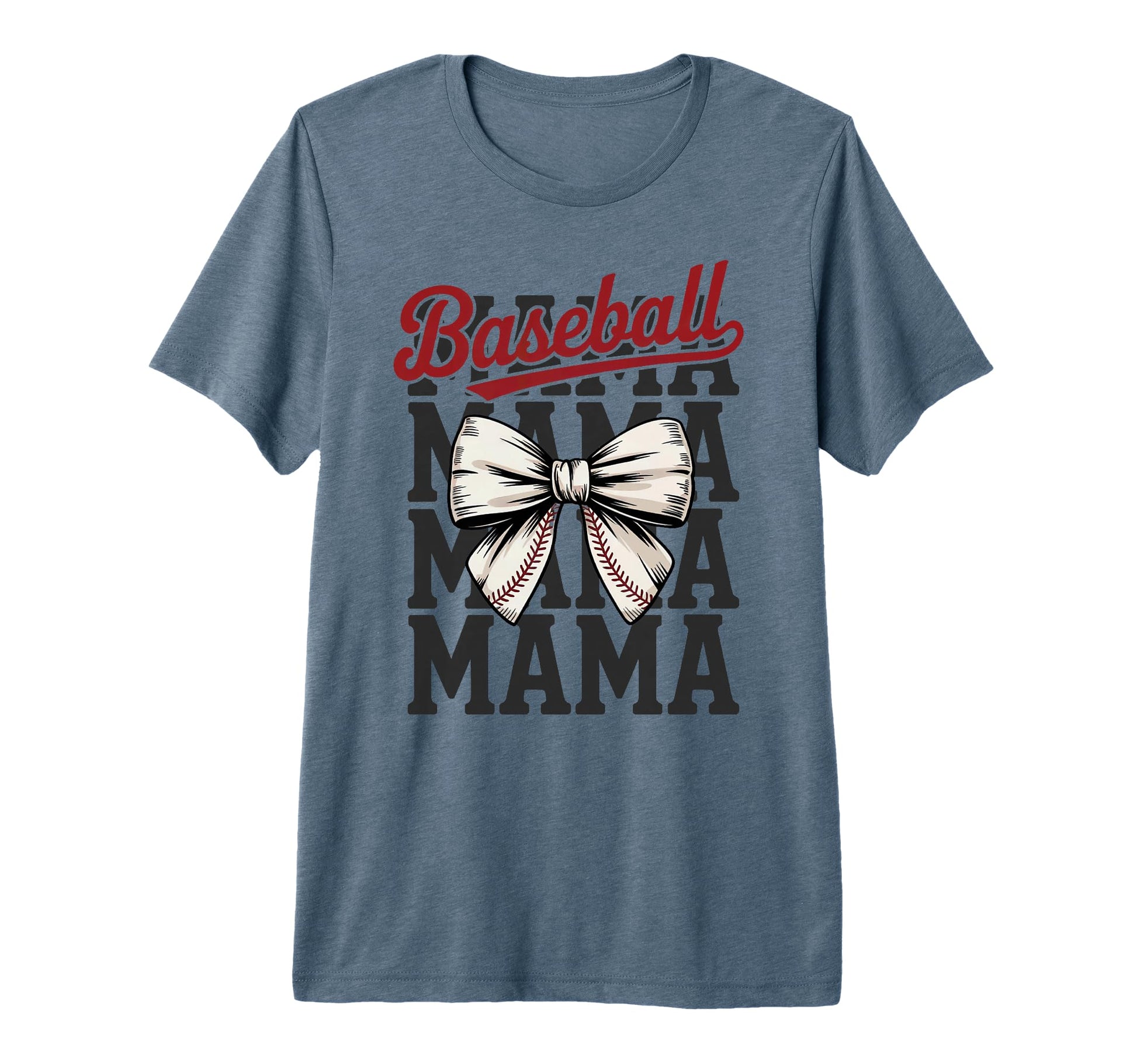 Baseball Mama Game Day Sports Mom Tri T-Shirt - Graphic Print Men Women - T-Shirt, Sweatshirt, Hoodie