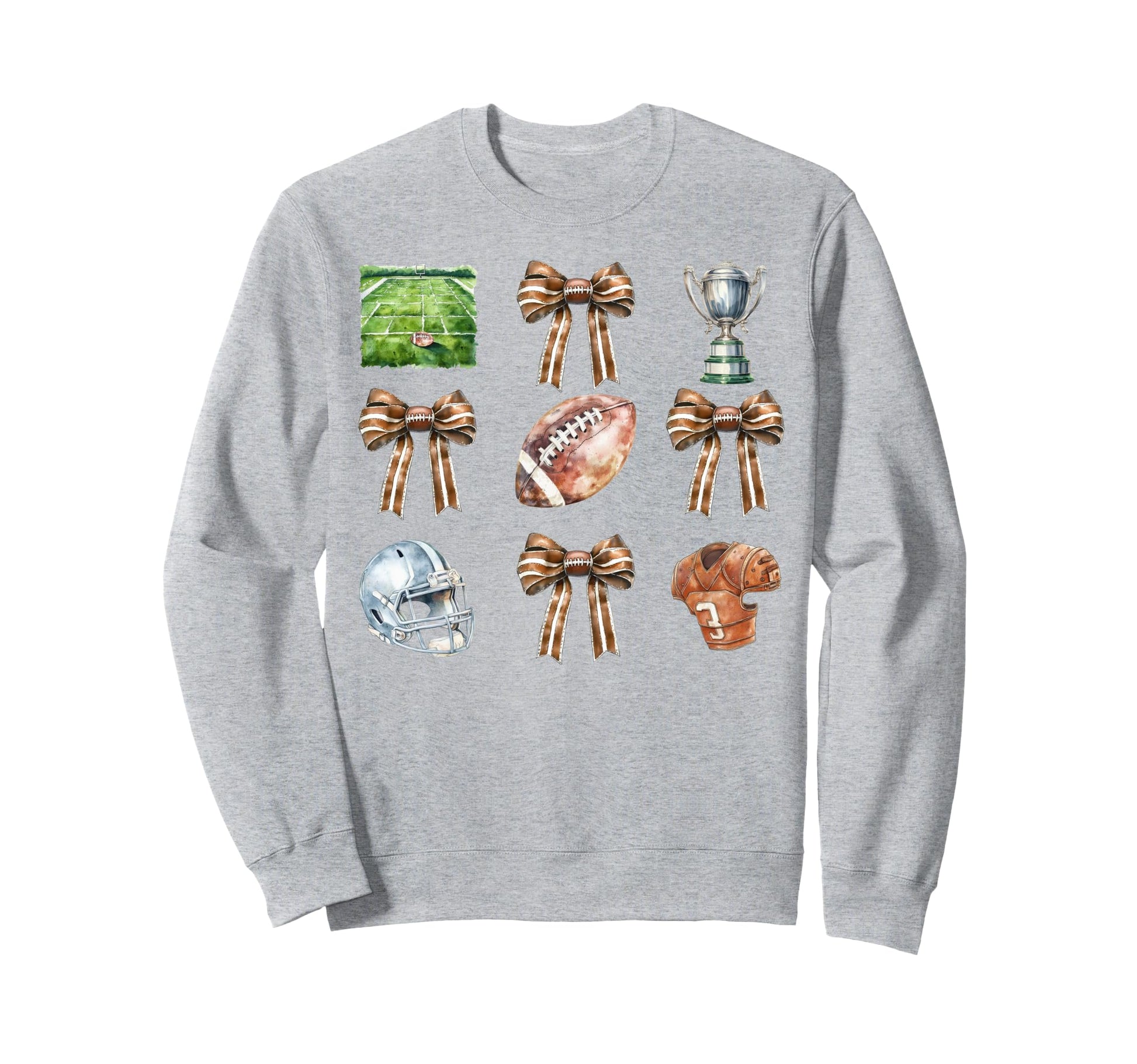 Coquette Football Bow Game Days Sweatshirt - Custom Art Print Unisex - T-Shirt, Sweatshirt, Hoodie
