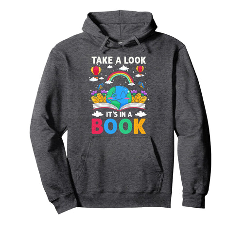 Take Its Book Reading Rainbow Hoodie - Custom Art Print Unisex - T-Shirt, Sweatshirt, Hoodie