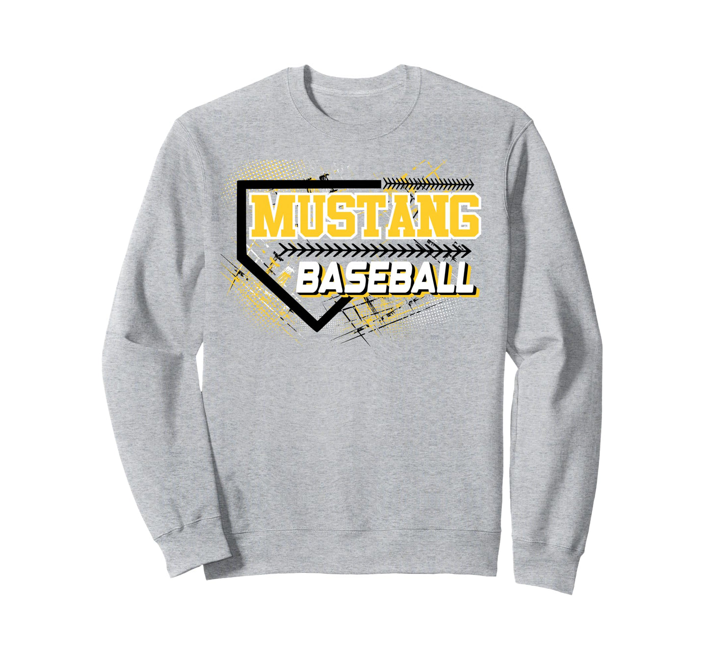 Mustangs Baseball Mom Game Day Sweatshirt - Trendy Graphic Men Women - T-Shirt, Sweatshirt, Hoodie