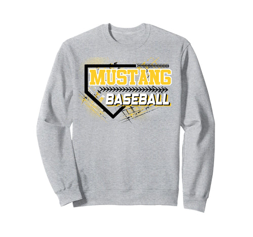 Mustangs Baseball Mom Game Day Sweatshirt - Trendy Graphic Men Women - T-Shirt, Sweatshirt, Hoodie