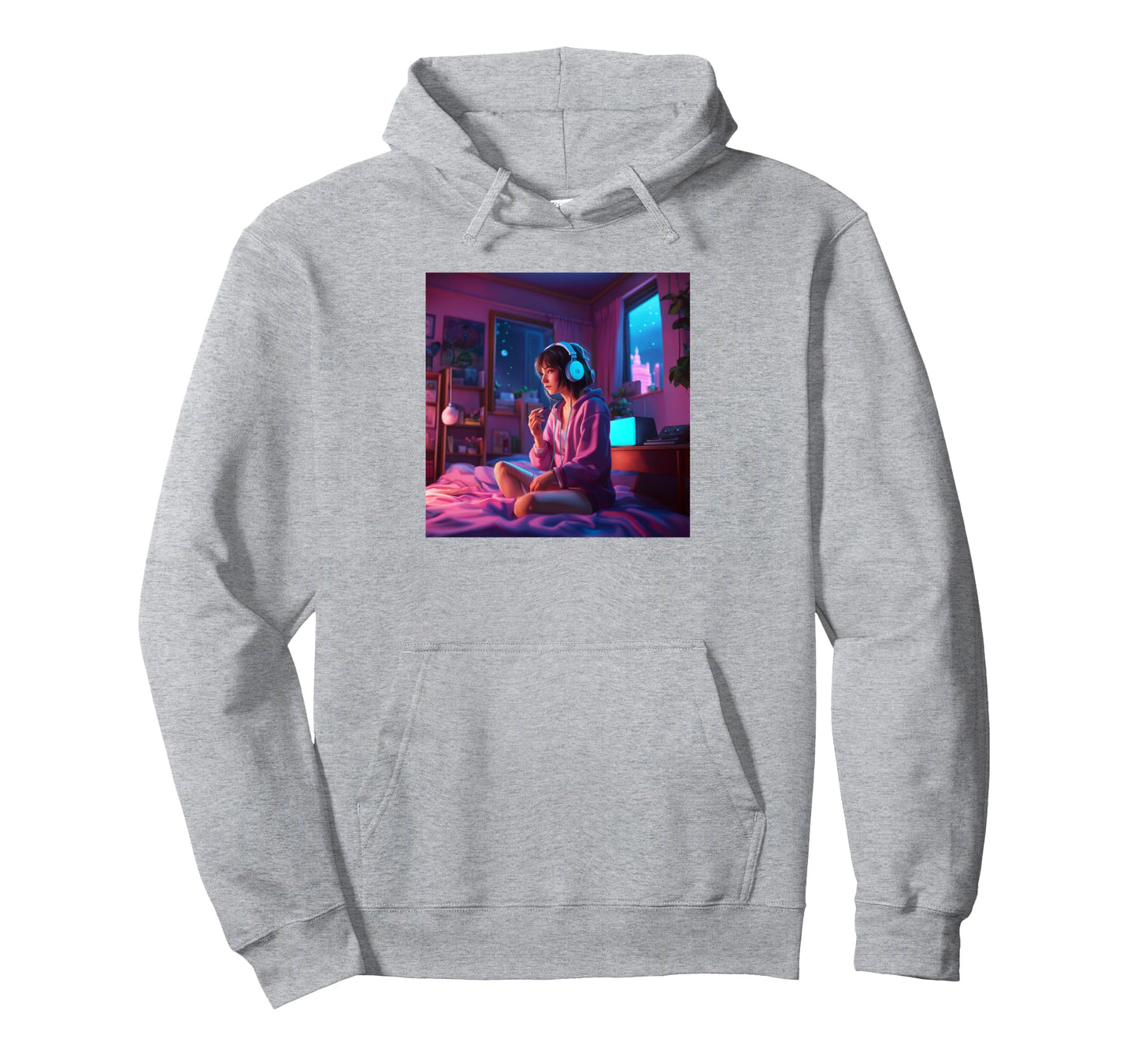 Anime Gamer Music Vaporwave Aesthetic Hoodie - Streetwear Style Unisex - T-Shirt, Sweatshirt, Hoodie
