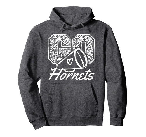 Go Cheer Hornets Sports Name Gifts Hoodie - Unique Graphic for Adults - T-Shirt, Sweatshirt, Hoodie
