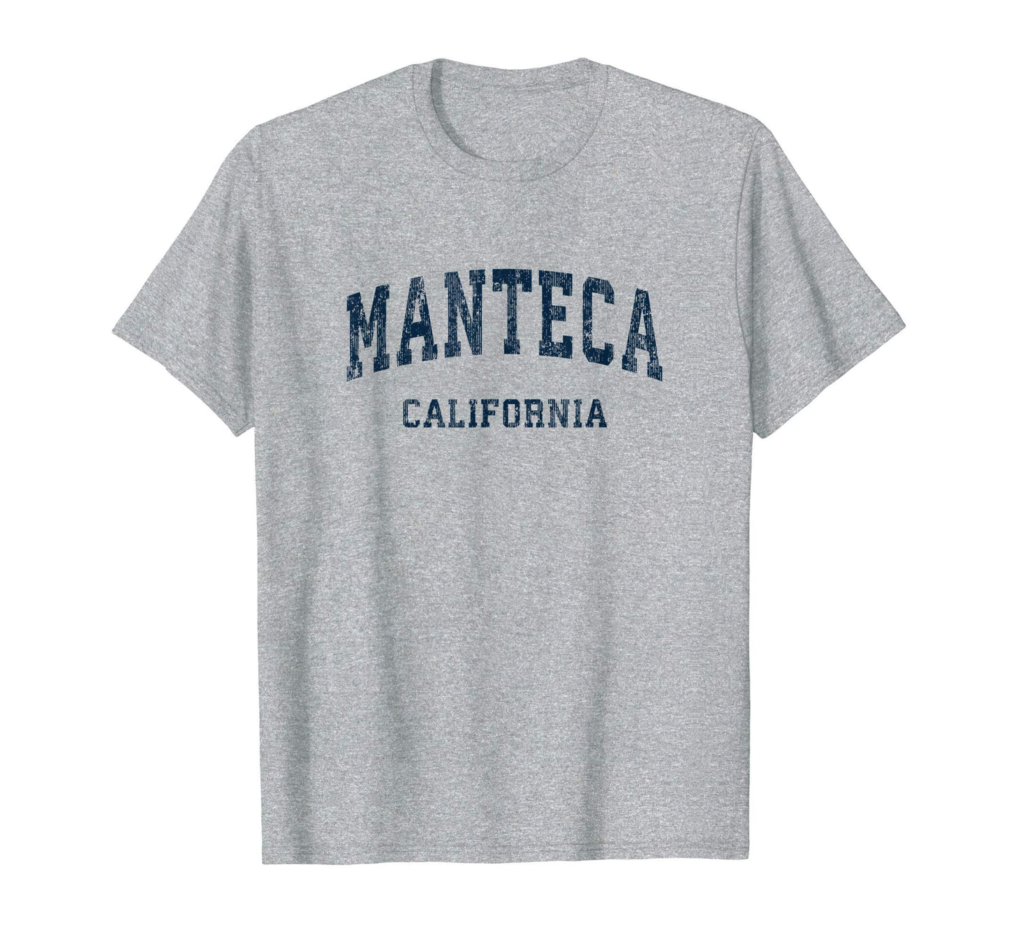 Manteca California Ca Varsity Sports Navy T-Shirt - Graphic Print Unisex - T-Shirt, Sweatshirt, Hoodie