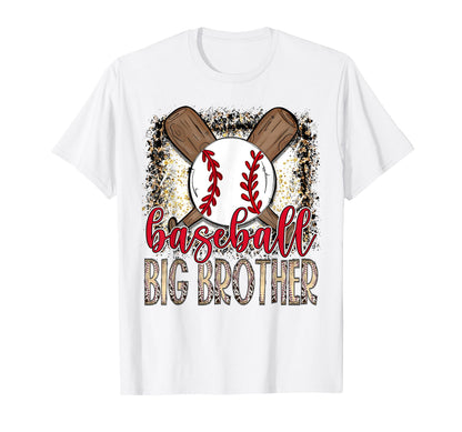 Baseball Big Brother Leopard Proud T-Shirt - Trendy Graphic for Adults - T-Shirt, Sweatshirt, Hoodie