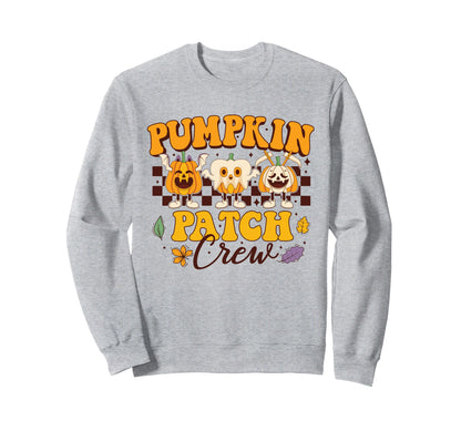 Pumpkin Patchs Crew Fall Autumn Sweatshirt - Aesthetic Graphic Unisex - T-Shirt, Sweatshirt, Hoodie