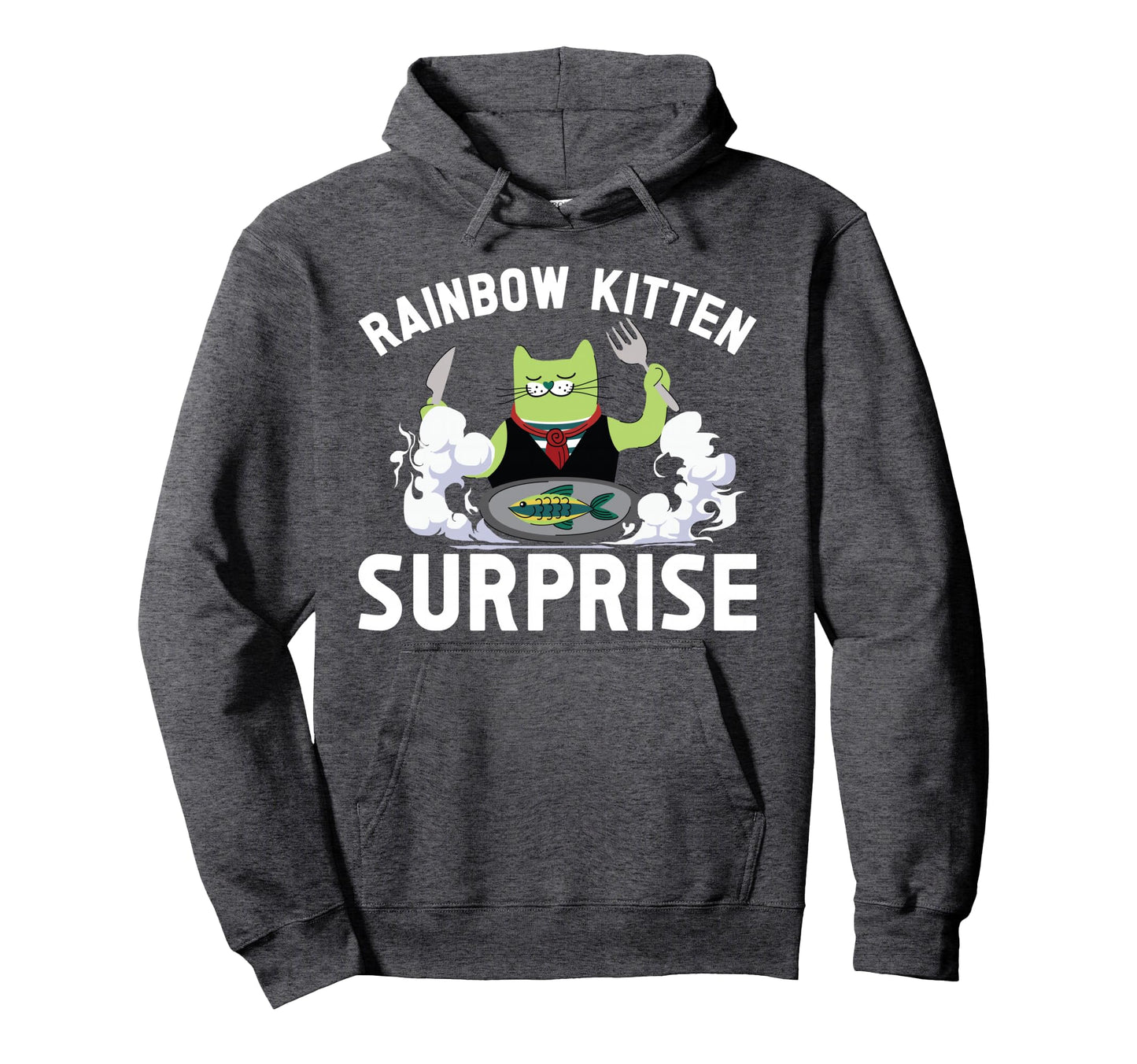 Cats Rainbow Kitten Surprise Eat Animals Hoodie - Unique Graphic Unisex - T-Shirt, Sweatshirt, Hoodie