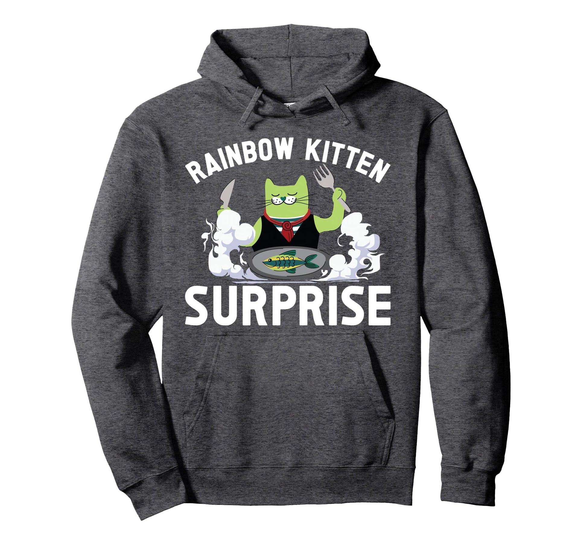 Cats Rainbow Kitten Surprise Eat Animals Hoodie - Unique Graphic Unisex - T-Shirt, Sweatshirt, Hoodie
