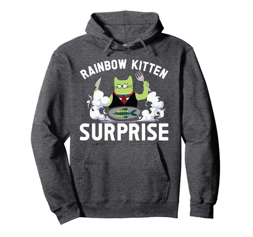 Cats Rainbow Kitten Surprise Eat Animals Hoodie - Unique Graphic Unisex - T-Shirt, Sweatshirt, Hoodie