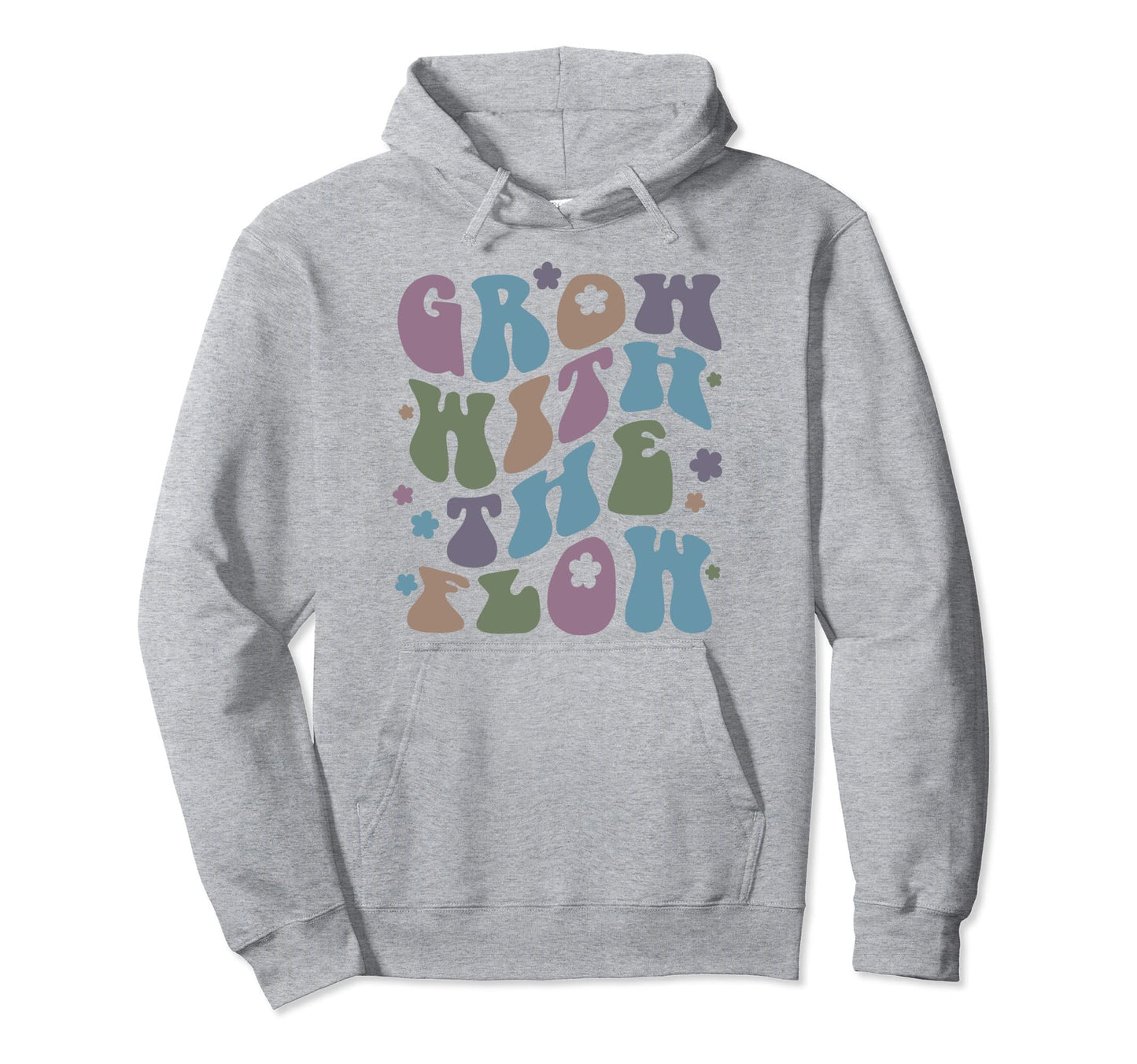 Grow Flow 70S Hippie Boho Hoodie - Aesthetic Graphic Men Women - T-Shirt, Sweatshirt, Hoodie
