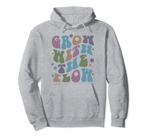 Grow Flow 70S Hippie Boho Hoodie - Aesthetic Graphic Men Women - T-Shirt, Sweatshirt, Hoodie
