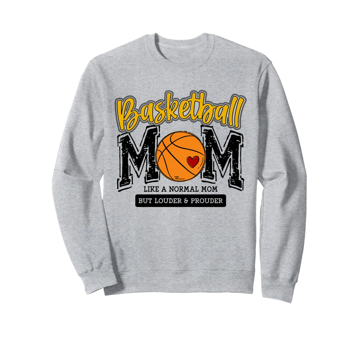 Basketball Mama Yellow Game Day Sweatshirt - Fun Novelty Design Unisex - T-Shirt, Sweatshirt, Hoodie