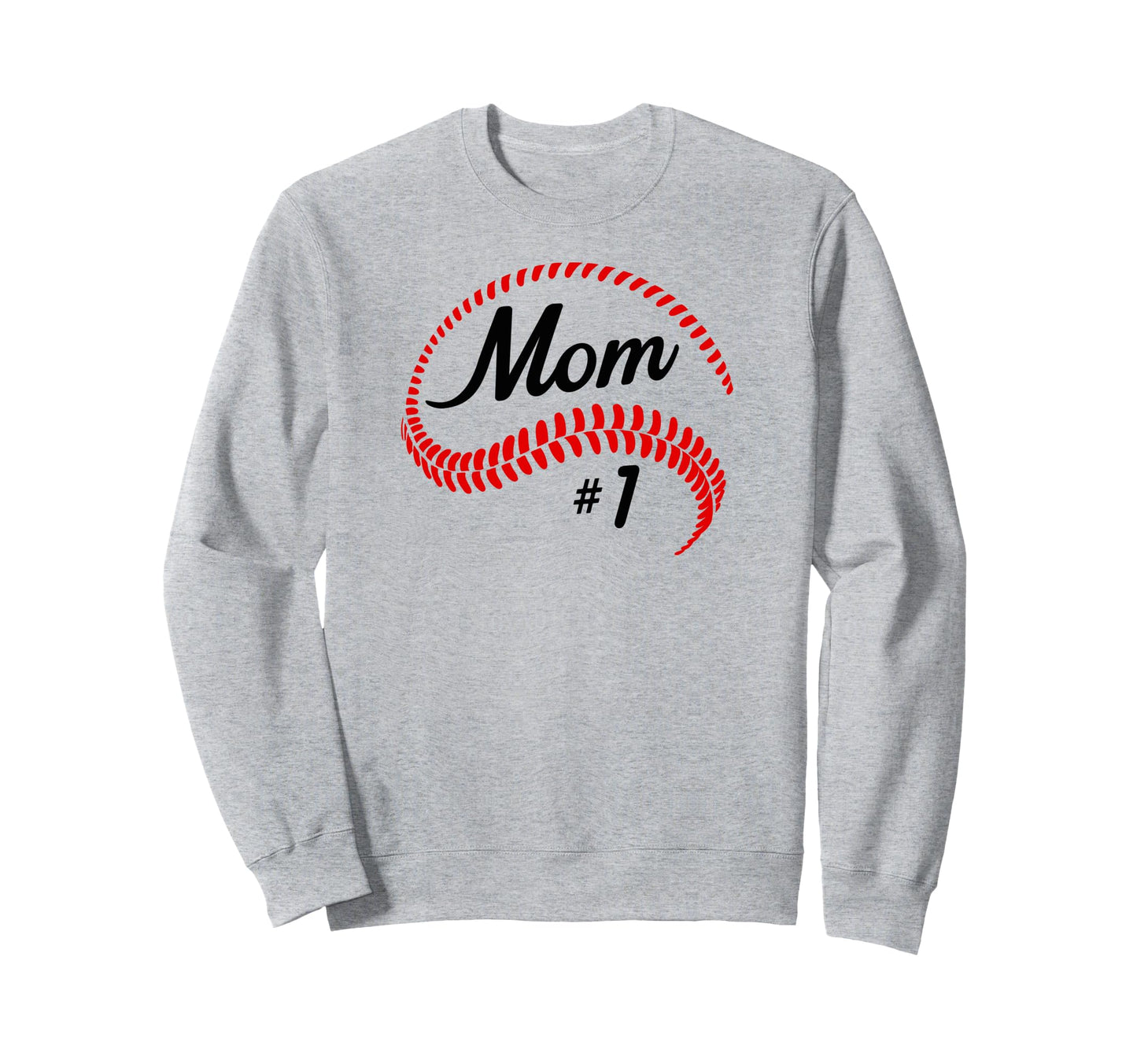 Baseball Softball 1 Baseball Mom Sweatshirt - Unique Graphic for Adults - T-Shirt, Sweatshirt, Hoodie