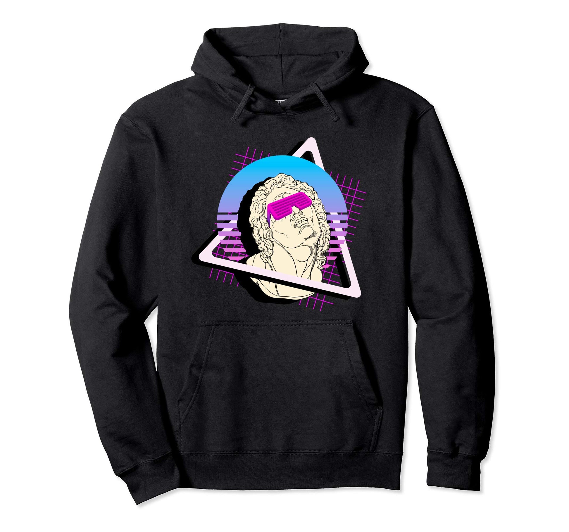 80S 90S Aesthetic Vaporwave Statue Hoodie - Aesthetic Graphic for Adults - T-Shirt, Sweatshirt, Hoodie