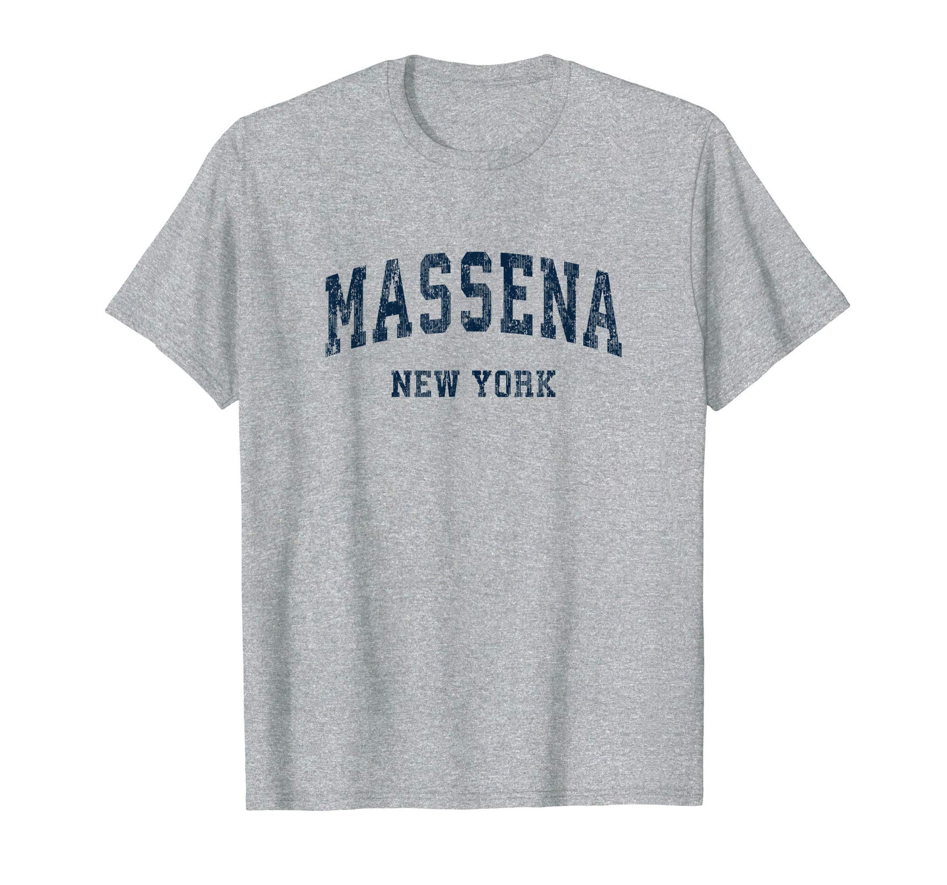 Massena New York Ny Varsity Sports Navy T-Shirt - Graphic Print Men Women - T-Shirt, Sweatshirt, Hoodie