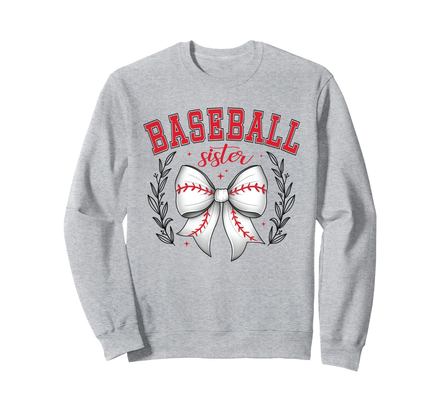 Baseball Sister Coquette Bow Cheer Sweatshirt - Streetwear Style Men Women - T-Shirt, Sweatshirt, Hoodie
