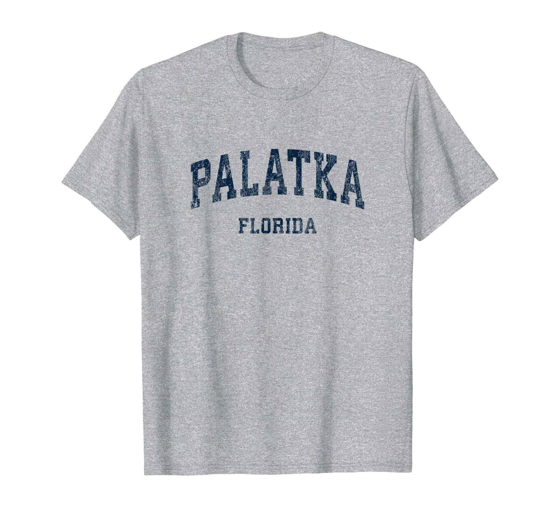 Palatka Florida Fl Varsity Sports Navy T-Shirt - Trendy Graphic Unisex - T-Shirt, Sweatshirt, Hoodie