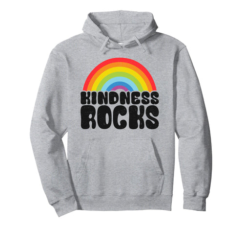 Anti Bullying Hippie Teacher Rainbow Hoodie - Aesthetic Graphic Men Women - T-Shirt, Sweatshirt, Hoodie